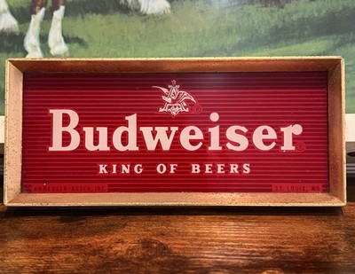 当時物】 Budweiser 看板 St.Louis.USA 特大 91cm St. Louis' Iconic