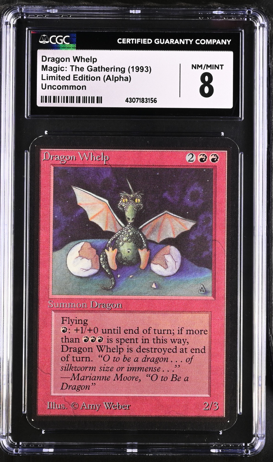 DRAGON WHELP Alpha CGC 8 Vintage MTG [Nostalgium]