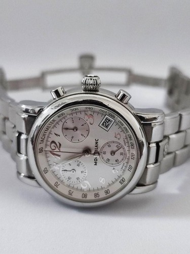 Mont Blanc Exc+5 New Battery Meisterstuck 7039 Women's Quartz Watch 31mm w/Case - Picture 3 of 24