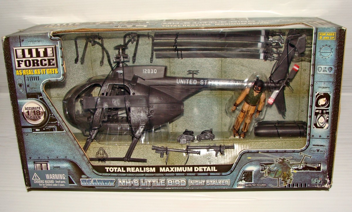 1:18 BBI Elite Force U.S Army MH-6 Little Bird Night Stalker