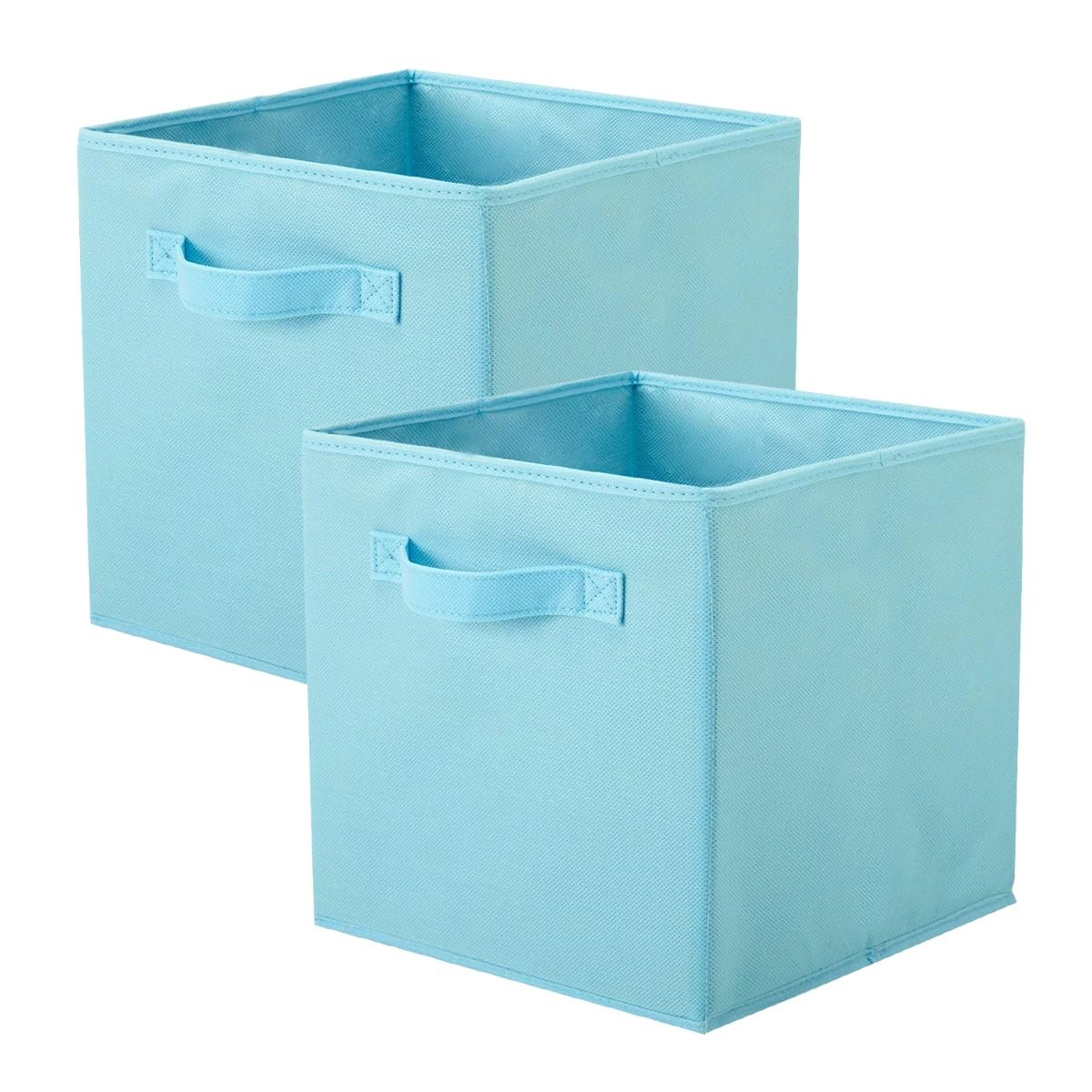 Foldable Fabric Storage Bins with Handles for Closet & Shelves