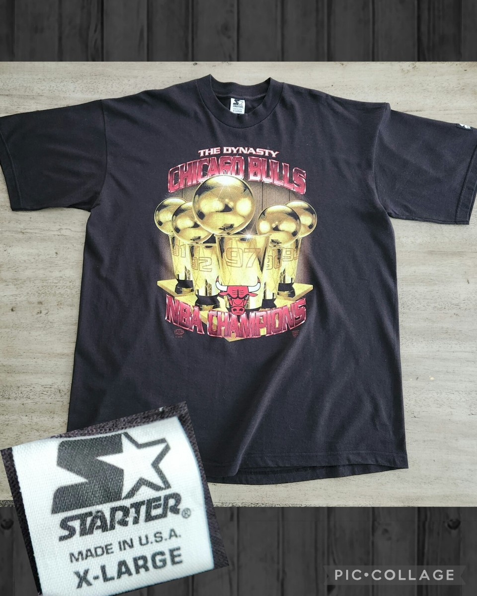 Vintage 90s Starter Chicago Bulls The Dynasty T-shirt Sz XL Vintage 90s Starter Chicago Bulls The Dynasty T-shirt Sz XL
