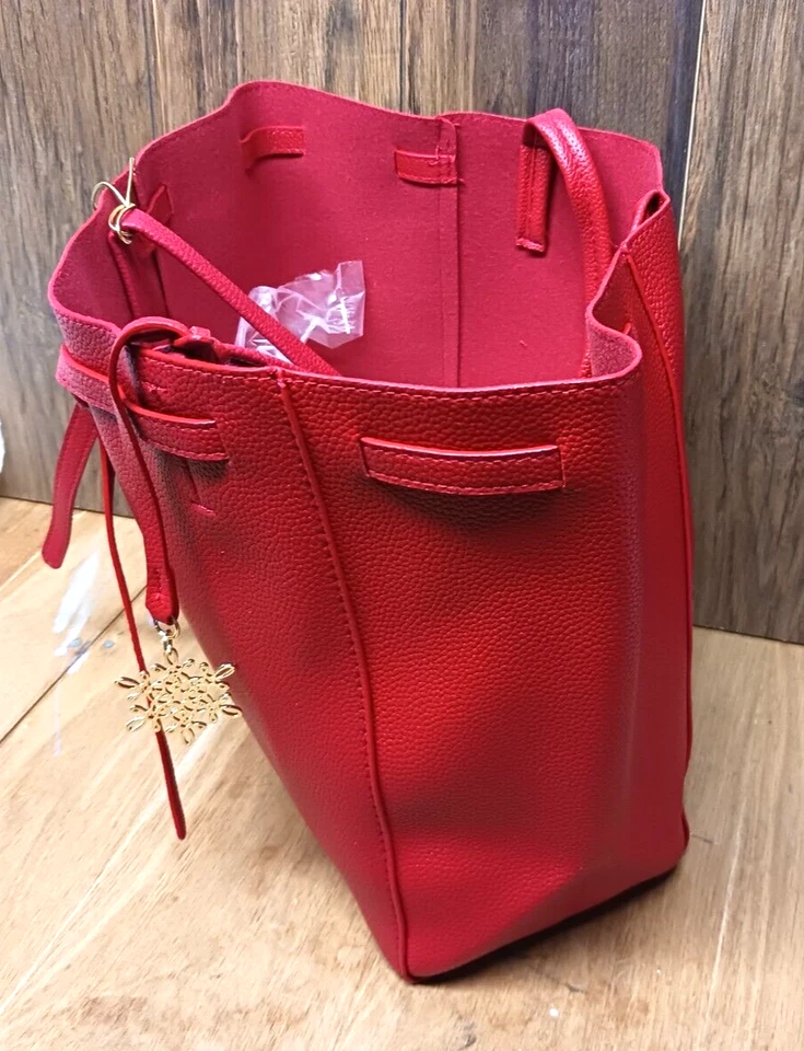 Bolso de hombro ELIZABETH ARDEN rojo imitación cuero para mujer SIN USAR Foto 2 de 4
