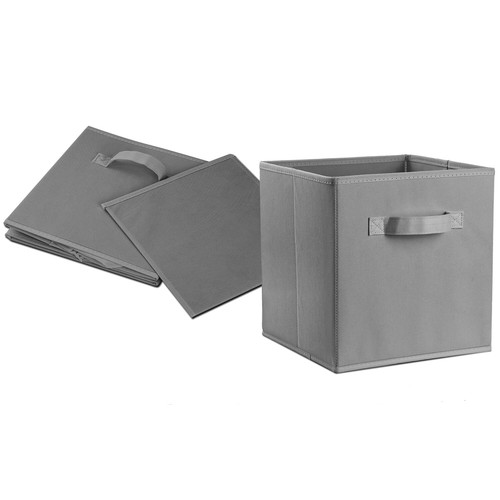 11"x11" Foldable Storage Bins Boxes Cubes for Nursery Clothes Toys Books 4 Pack - Picture 11 of 16