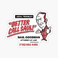 Better Call Saul Ad Funny Sticker Decal breaking bad