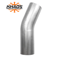 3" 22.5 Degree 304 Stainless Steel USA Pipe Mandrel Bend Exhaust 16 gauge SS