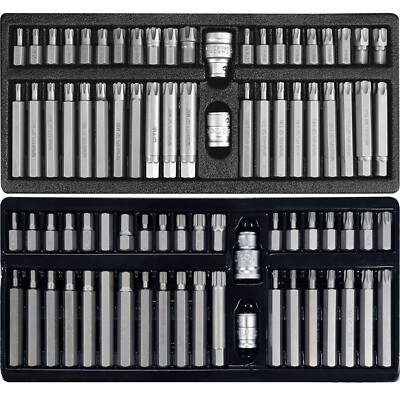 Bitsatz Stecknuss Steckschlüssel Torx Innen Vielzahn RIBE HEX XZN Bit Schrauber