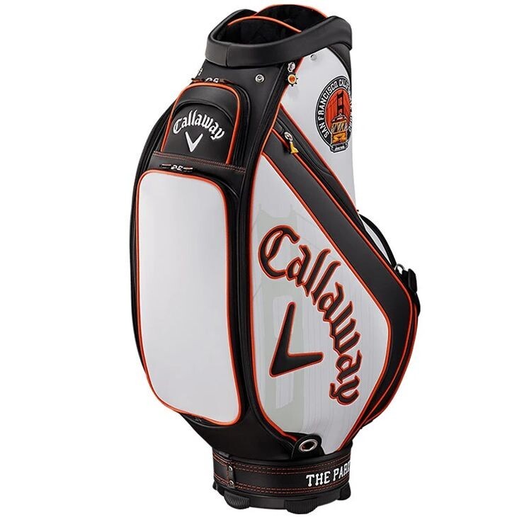 NEW! Callaway Staff Tour Golf Bag w/ Headcovers- Orange Black