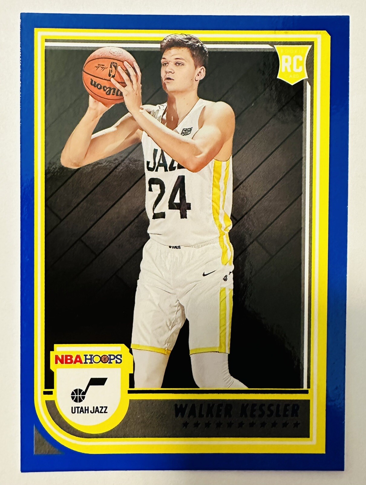 Walker Kessler 2022-23 Panini NBA Hoops BLUE Parallel Rookie RC UTAH JAZZ #252