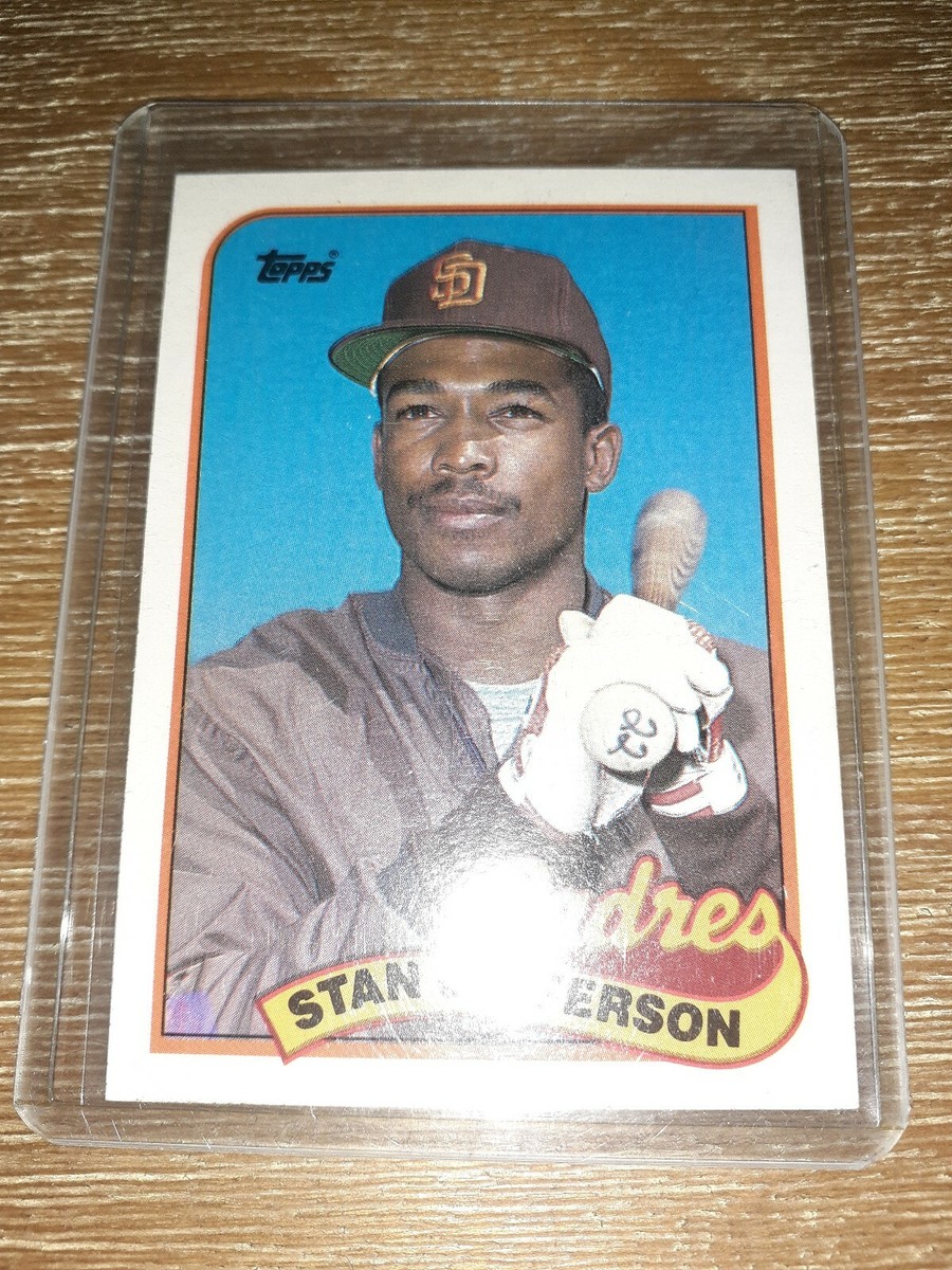 1989 Topps Stan Jefferson Error Purple Triangle #689 Baseball Card