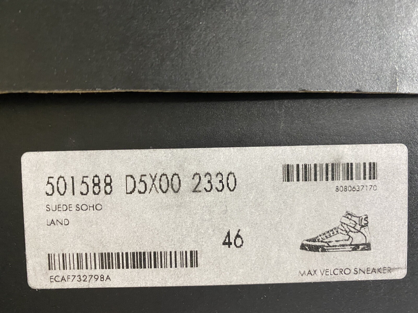 Sneakers alte Saint Laurent in camoscio kaki Soho $900 taglia US 13 Made in Italy