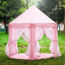 Indoor, Outdoor, Pink Pop Up Play Tent Castle for Children New 