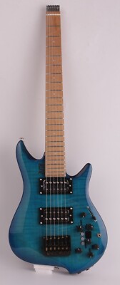 Headless electric guitar travel built in effect drum silent portable