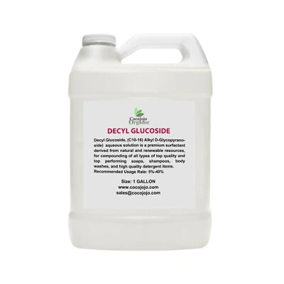 COCOJOJO Decyl glucoside bio-degradable natural surfactant non-gmo 1 gal diy shampoo soap