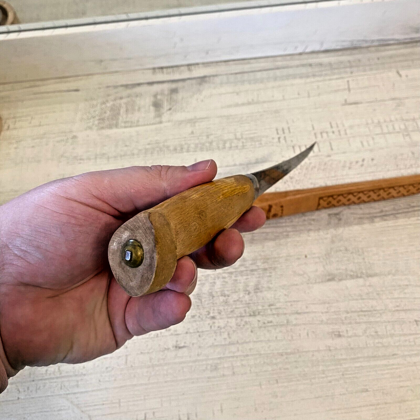 VTG J. Marttiini Rapala Fish Fillet Knife Finland With Leather Sheath 6" Blade