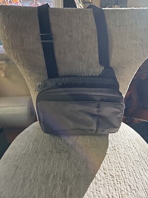 Hedgren Crossbody Bag Organizer Medium Light Brown Nylon Multiple Pockets EUC 