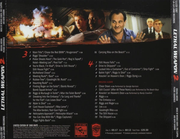 Michael Kamen & Eric Clapton-Lethal Weapon 1-4 (1987-1998) Complete Scores 8CDs - Bild 3 von 4