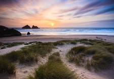 20"x30" Holywell Cornwall Cornish Coastal Scene Canvas Pictures Wall Prints 