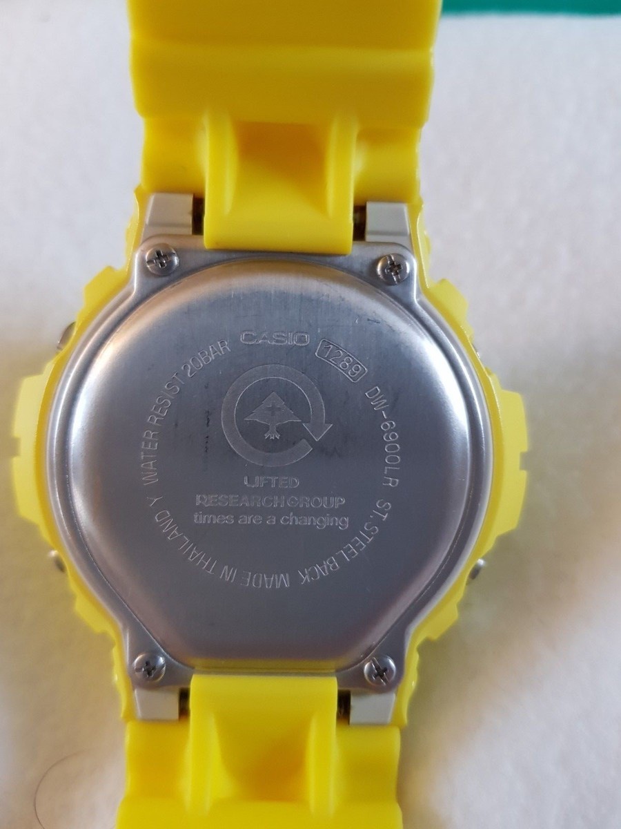 G-SHOCK LRG タイアップモデル DW-6900LR レモンイエロー CASIO G-SHOCK DW-6900LR-9AJR LRG Lemon Yellow Limited and Rare