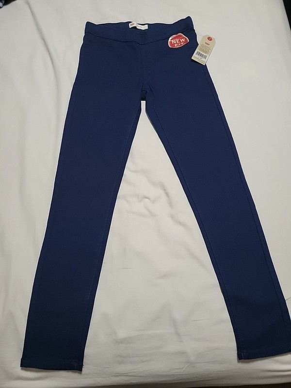 Levi's Girls Pull on Jeggings Dark-Wash 12 Navy