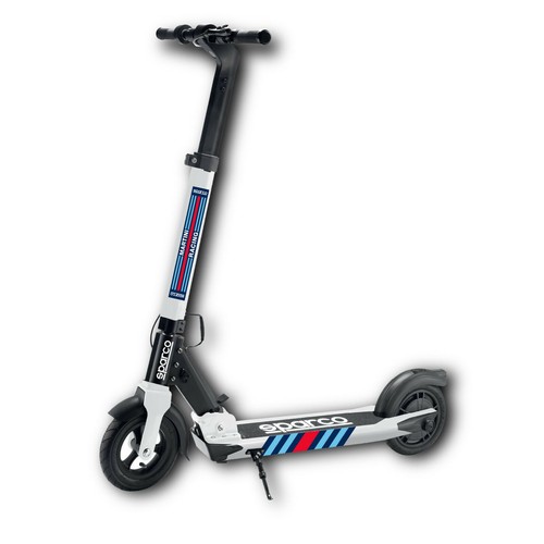 Sparco-SEM1-Electric-Scooter-25km-350W-25-km-h-WHITE-Martini-Racing-Ltd-Edition