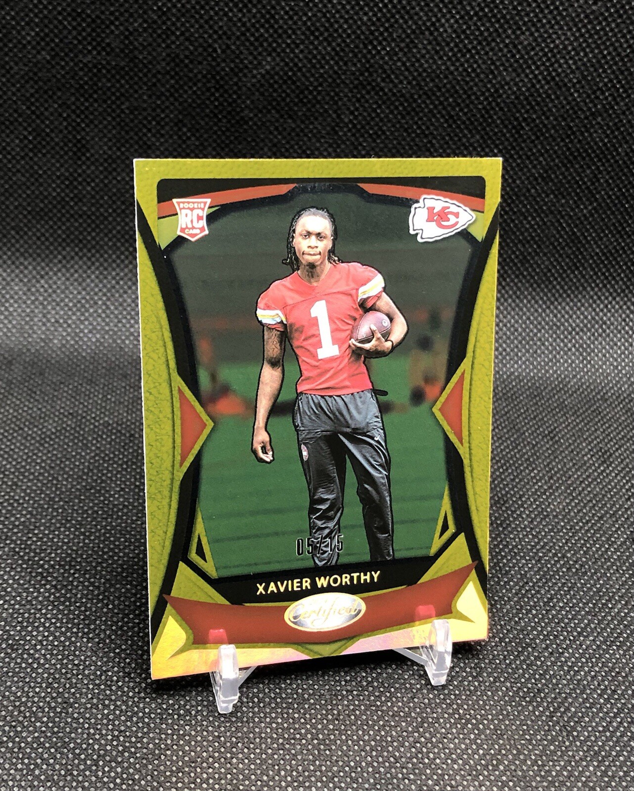 2024 Certified Xavier Worthy /15 FOTL GOLD MIRROR SSP Rookie Card No. 120 ππ