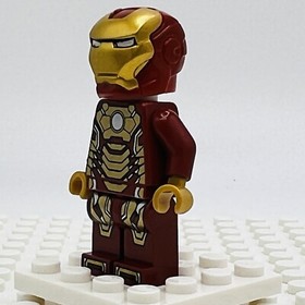 LEGO minifigure Iron Man 3 Mark 42 Armor Marvel sh072a 76007 (Plain White Head)