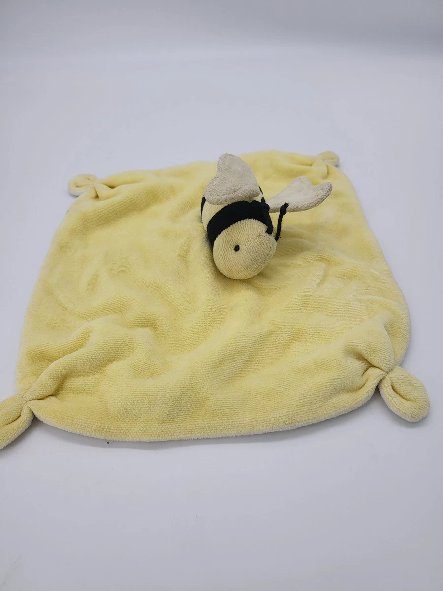 Burts Bees Lovey Bumble Bee Baby Security Blanket Yellow 9X11 In Crib Toy