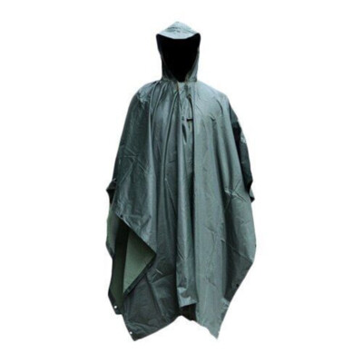 Military Tactical Poncho - Waterproof & Multipurpose, Use As Rain Poncho, Shelter, Or Tarp