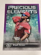 2023 Bowman Platnium Elijah Green Precious Elements Purple /250 Washington