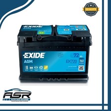 BATTERIA AVVIAMENTO AUTO EXIDE 72 AH START & STOP AGM 720 A (EN) 12V EXTRA LIFE