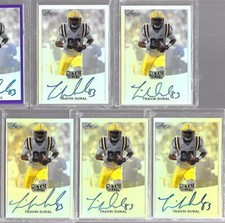 2017 Leaf Metal NFL Draft TRAVIN DURAL Silver Prismatic Auto RC Saints WR