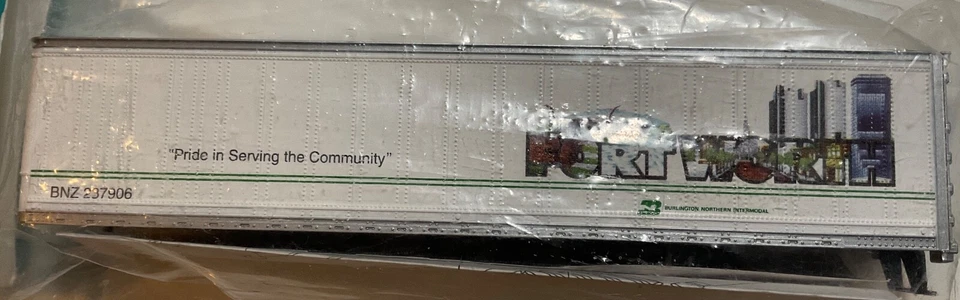 Athearn HO Scale Burlington Northern BNZ 237906 45’ Piggyback Trailer #5852 - Image 3 of 3