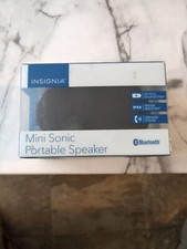 Insignia Mini Sonic Portable Bluetooth Speaker Water Resistant W/USBCharge Cord