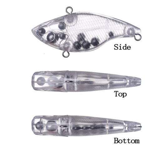 20PCS 7cm 16.2g Rattle Lipless Crankbait Unpainted Bait Blank Fishing Lure model - Picture 4 of 11