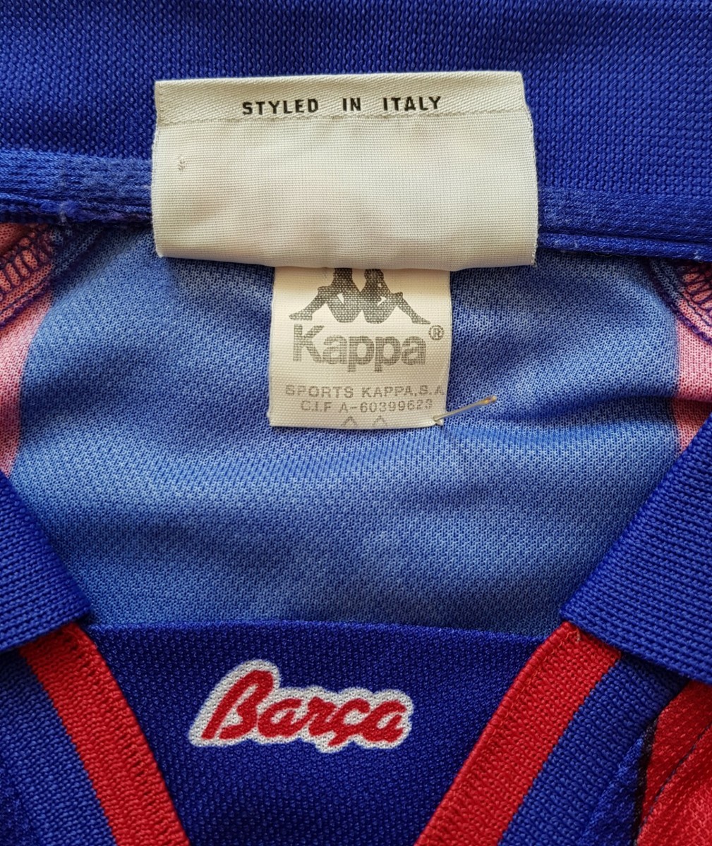 Barcelona 1995 - 1997 Home football Kappa shirt #10 Giovanni
