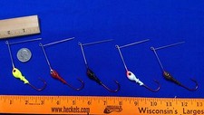 5 CUSTOM Spinnerbait Head 3/8oz SHORT ARM Spinner Bait Bass Shad Painted Twisted