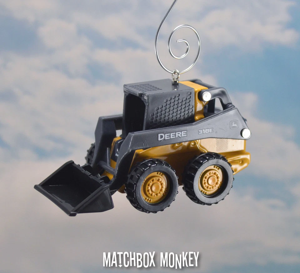 John Deere Skid steer Loader Christmas Ornament CAT Bobcat Volvo 318e Skidsteer - Image 2 of 4