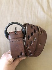 Timberland USA Made Brown Leather Belt Size S