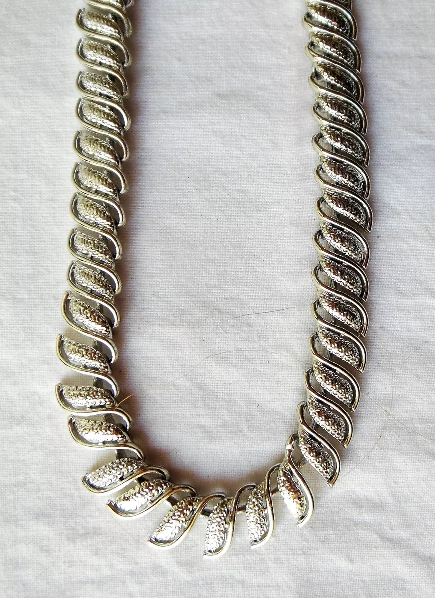 Coro silver necklace clearance