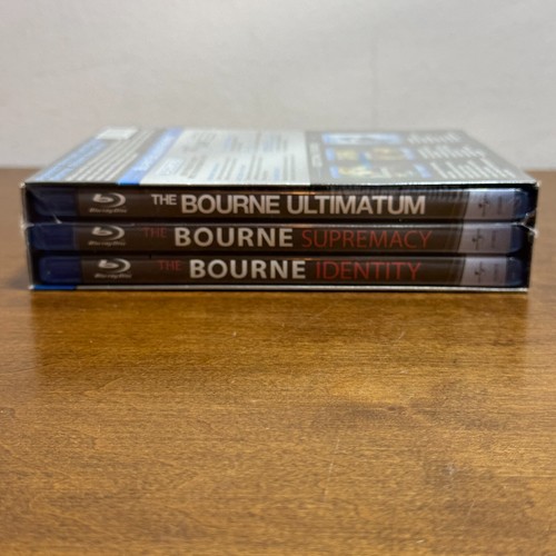The Bourne Trilogy Identity Supremacy Ultimatum Blu Ray Matt Damon New Sealed - Picture 2 of 3