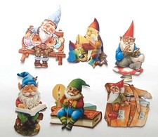 3D UPick Fanciful GNOMES Scrapbook Card Embellishment