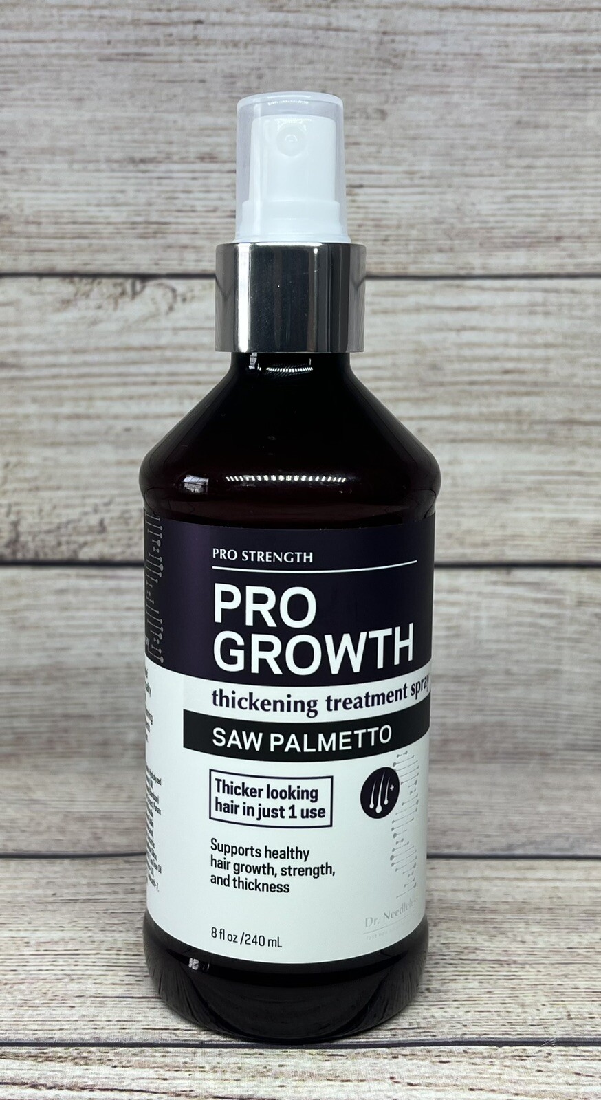 Dr. Needleless Pro Growth Hair Thickening Treatment Spray Saw Palmetto 8 oz 