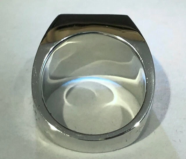 Мужская 11 закат зарево яркий толстый квадратный белый розовый огонь опал кольцо тяжелый 20 граммов - Изображение 4 из 4