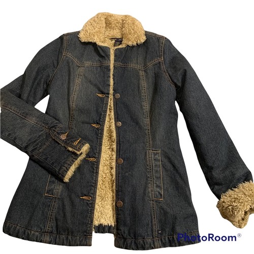 Jean Jacket Sherpa lined women's XS 
