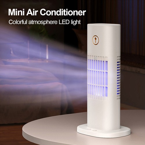 Portable Desk Misting Fan 3 Speed Humidifier Mist Cooler for Camping(White) - Picture 5 of 8