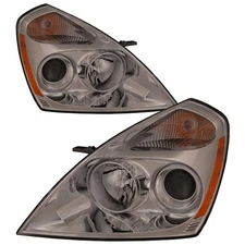 Fluted Lens Headlight Set Fits Kia Sedona 2007-2012 CAPA Certified