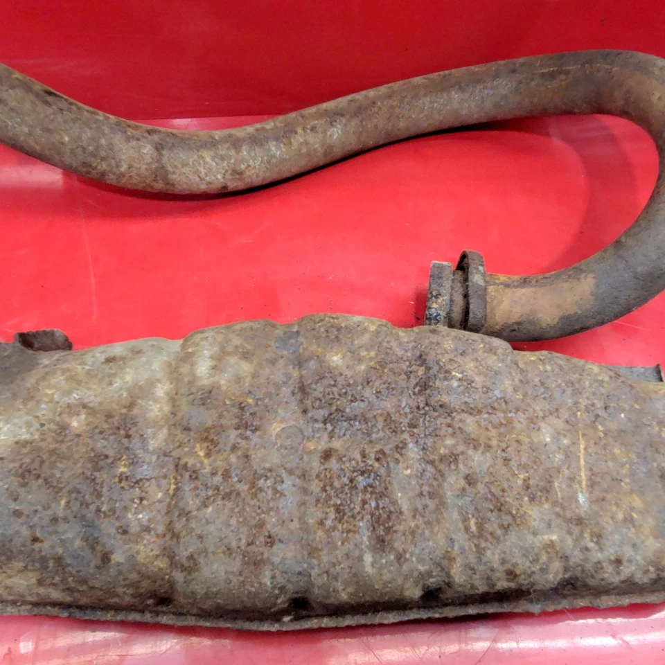 87-90 YAMAHA MOTO-4 350 OEM CABEZAL DE ESCAPE Y SILENCIADOR Foto 4 de 4