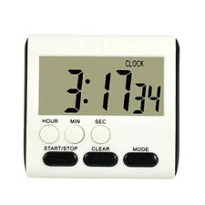 LCD Hour Minute Second Count Up Countdown Digital Kitchen Timer Loud Alarm