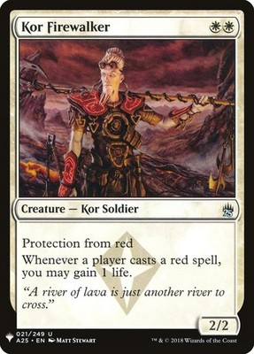 Kor Firewalker 1x MtG Mystery Booster List MB1  SP/NM
